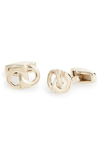 Men's Salvatore Ferragamo Infinity Gem Double Gancio Cuff Links