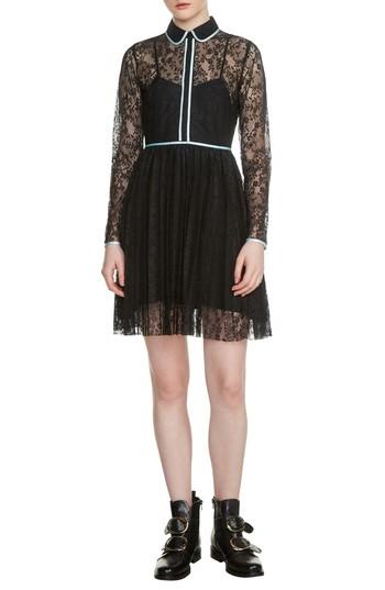 Women's Maje Rabilo Lace Shirtdress - Black