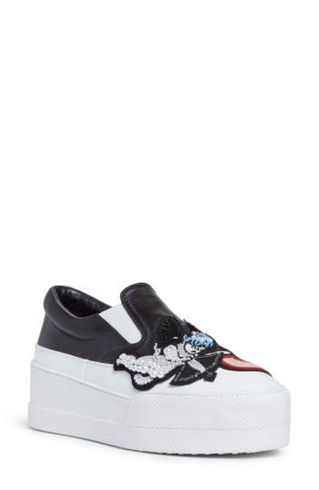Women's Miu Miu Flatform Slip-on Sneaker .5us / 36.5eu - Black