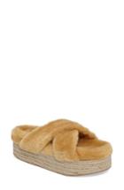 Women's Jeffrey Campbell Faux Fur Platform Slide