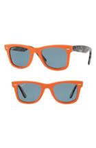 Women's Ray-ban Standard Classic Wayfarer 50mm Polarized Sunglasses - Orange