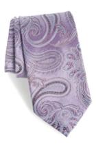 Men's Nordstrom Men's Shop Barga Paisley Silk Tie, Size - Purple