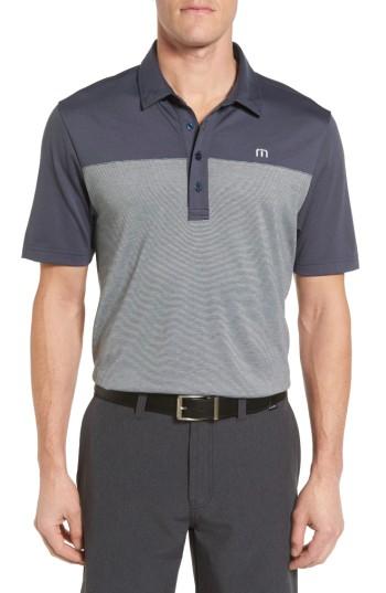 Men's Travis Mathew Hans Bagger Trim Fit Polo - Blue