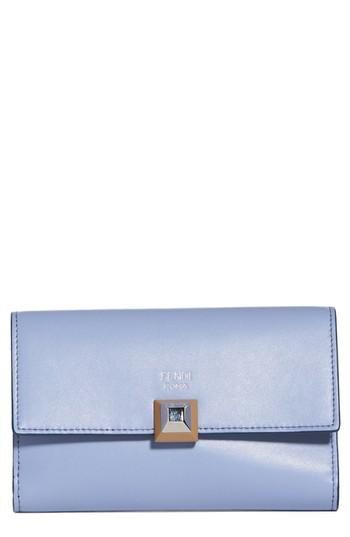 Women's Fendi Medium Leather Wallet - Blue