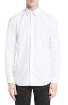 Men's Givenchy Tonal Star Embroidered Sport Shirt - White