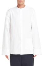 Men's Acne Studios Maple Oversize Mandarin Collar Shirt Eu - White