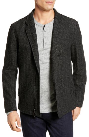 Men's Robert Barakett Calabria Herringbone Jacket - Black