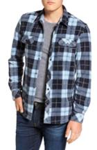 Men's O'neill Glacier Plaid Fleece Flannel Shirt - Blue