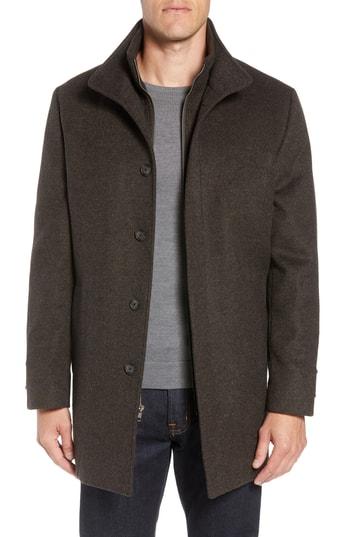 Men's John W. Nordstrom Hudson Wool Car Coat - Brown