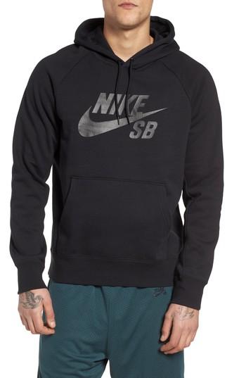Men's Nike Sb Icon Graphic Hoodie - White