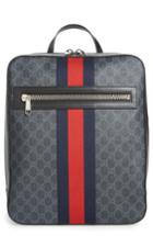 Men's Gucci Gg Leather Trim Backpack -