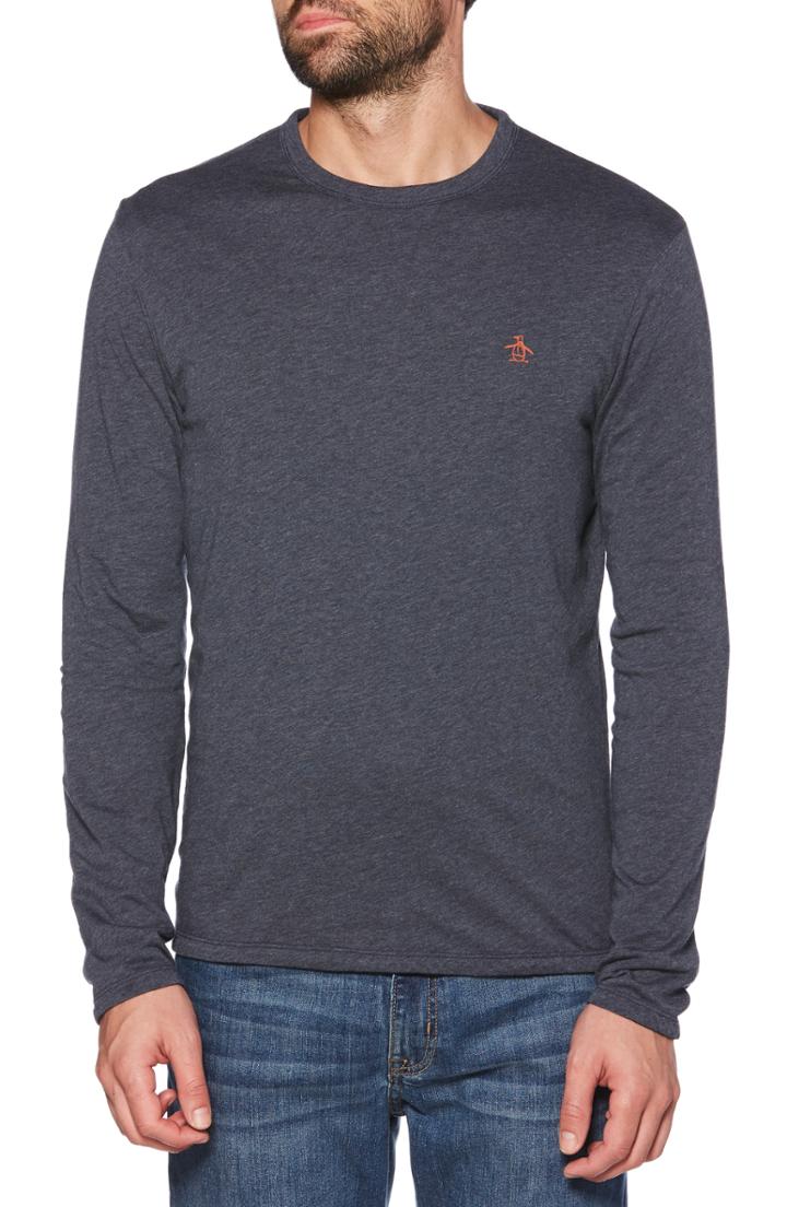 Men's Original Penguin Reversible T-shirt, Size - Blue