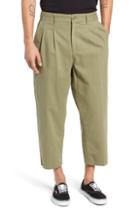 Men's Obey Fubar Pleated Relaxed Fit Pants - Green
