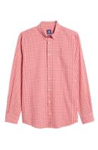 Men's Johnnie-o Dunmore Classic Fit Sport Shirt, Size - Red
