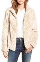Women's Dorothy Perkins Faux Fur Jacket Us / 10 Uk - Ivory