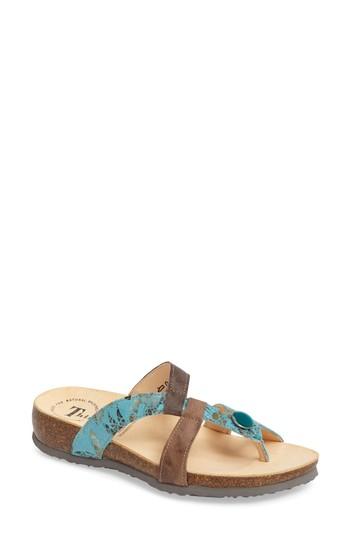 Women's Think! 'julia Strappy' Sandal -8.5us / 39eu - Blue/green