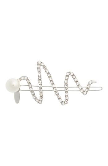 Tasha Zigzag Tige Boule Barrette, Size - Metallic