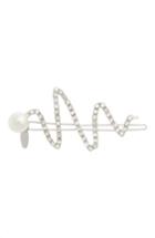 Tasha Zigzag Tige Boule Barrette, Size - Metallic