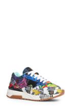 Women's Versace First Line Multi Print Sneaker Us / 40eu - Blue