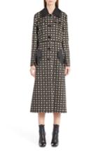 Women's Fendi Double Face Wool & Silk Coat With Zip-off Hem Us / 42 It - Black