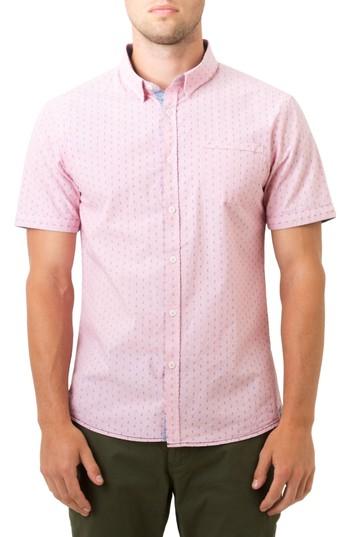 Men's 7 Diamonds Automation Woven Shirt, Size - Pink