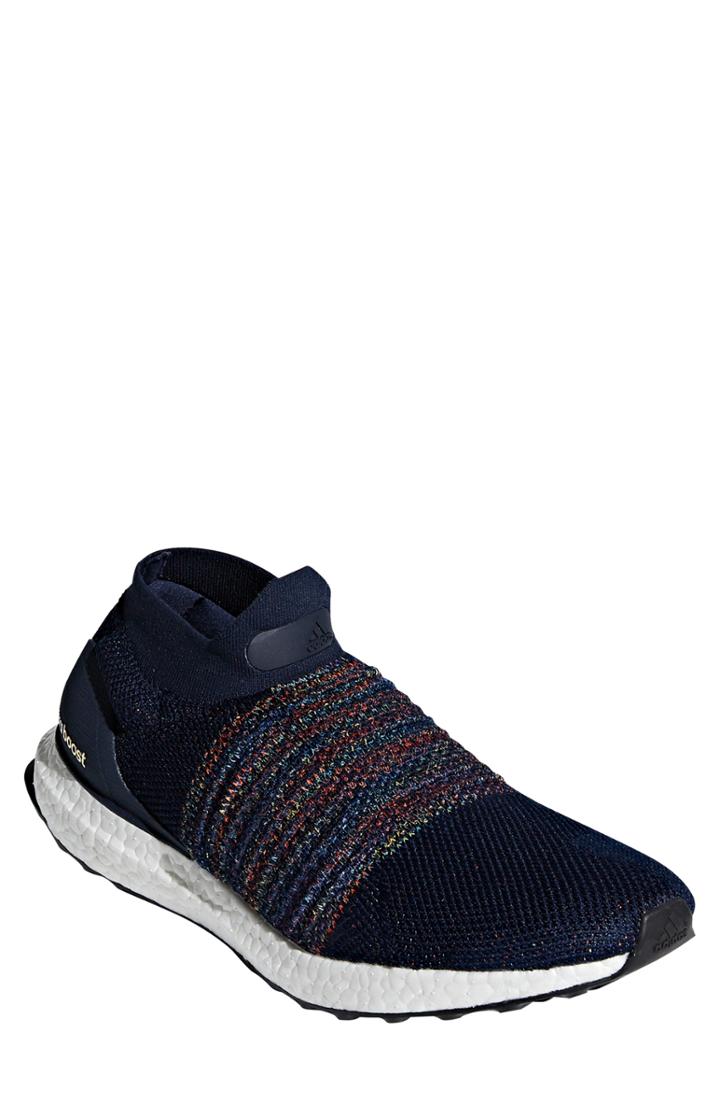 Men's Adidas Ultraboost Laceless Running Shoe M - Blue