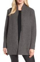 Women's Eileen Fisher Boiled Wool Jacket, Size - Brown