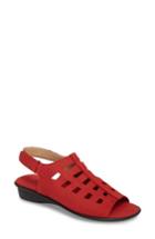 Women's Sesto Meucci Elita Cutout Slingback Sandal M - Red