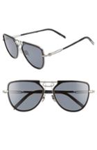Women's Calvin Klein 57mm Aviator Sunglasses - Black