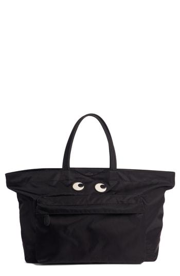 Anya Hindmarch Eyes East/west Nylon Tote - Black