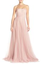 Women's Monique Lhuillier Bridesmaids Strapless Tulle Gown