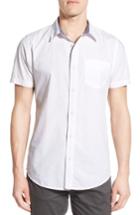 Men's Original Paperbacks 'torino' Short Sleeve Woven Shirt - White