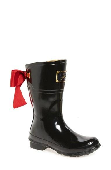 Women's Joules Evedon Short Rain Boot M - Black