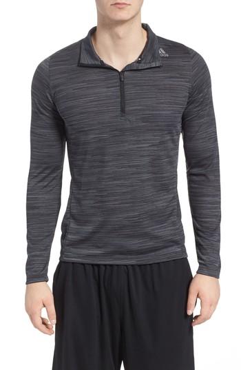 Men's Adidas Ultimate Tech Quarter Zip Pullover, Size - Grey