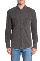 Men's Faherty Knit Sport Shirt, Size - Black