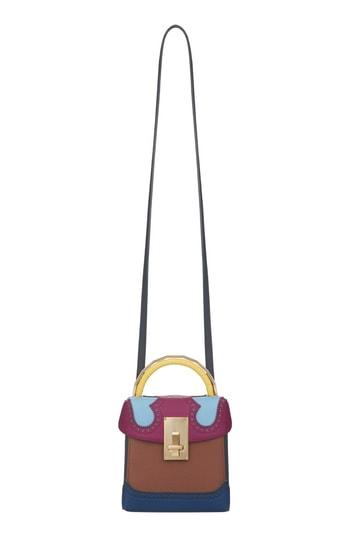 The Volon Great Alice Leather Box Bag - Purple