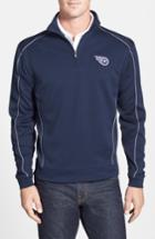 Men's Cutter & Buck Tennessee Titans - Edge Drytec Moisture Wicking Half Zip Pullover