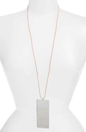 Women's Tory Burch Hicks Dog Tag Necklace