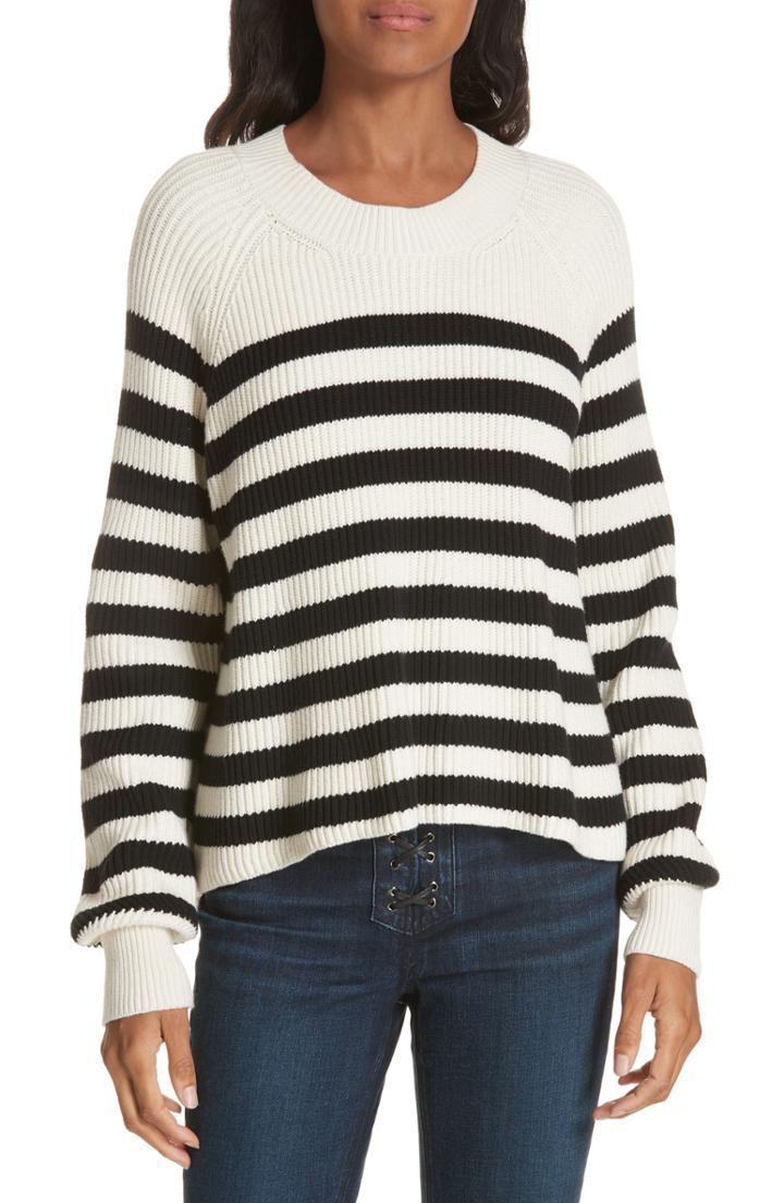Women's Theory Cable Knit Cashmere Sweater - Ivory