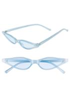 Women's Bp. Exaggerated Mini Cat Eye Sunglasses - Blue