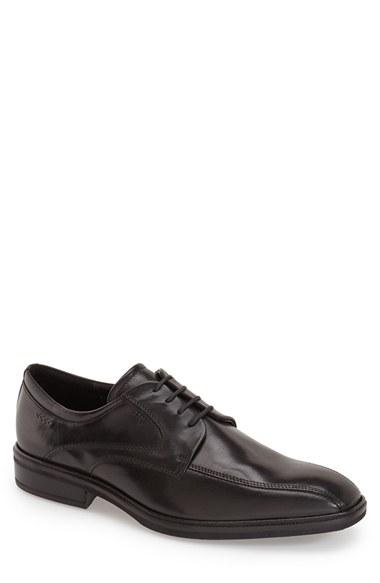 Men's Ecco 'illinois' Bicycle Toe Derby -7.5us / 41eu - Black