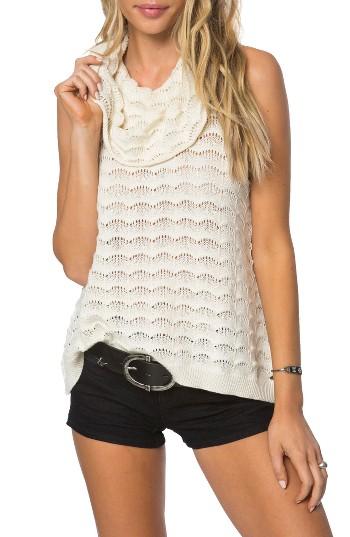 Women's O'neill Faren Cowl Neck Knit Tank - White