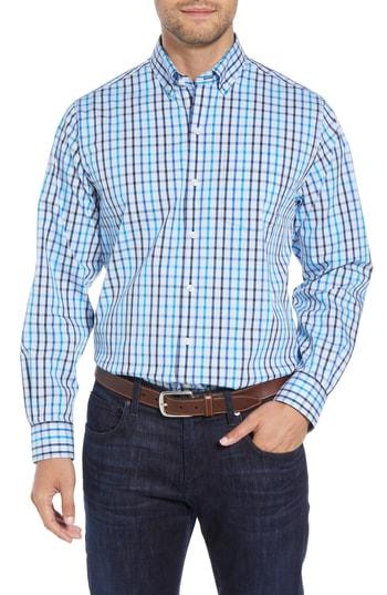 Men's Cutter & Buck Clarence Fit Plaid Sport Shirt
