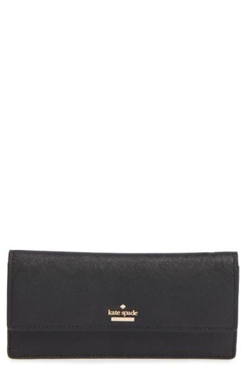 Women's Kate Spade New York Cameron Street Alli Leather Wallet - Black