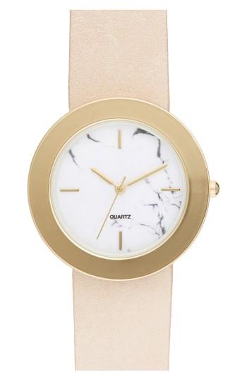 Women's Bp. Faux Leather Strap Watch