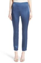 Women's St. John Collection Emma Luxe Satin Crepe Pants - Blue