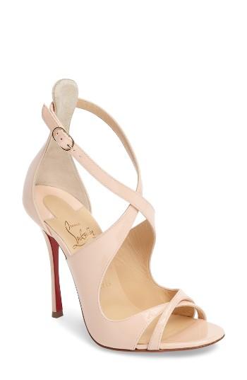 Women's Christian Louboutin Malefissima Sandal Us / 36eu - Beige