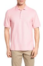 Men's Nordstrom Men's Shop 'classic' Fit Pique Polo, Size Small - Pink