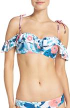 Women's Seafolly Tropical Vacay Off The Shoulder Underwire Bikini Top Us / 8 Au - White