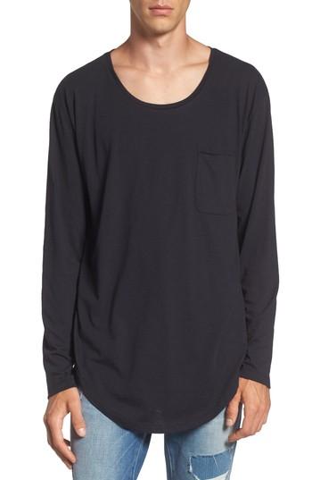 Men's The Rail Shirttail T-shirt, Size - Black